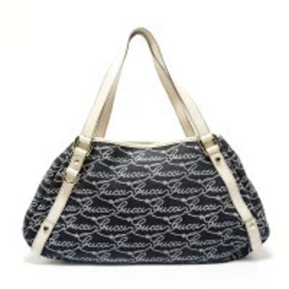 Gucci Abbey D ring GG canvas shoulder bag Navy Blue